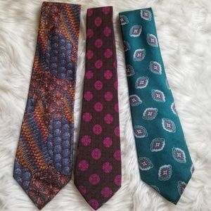 Valentino Balmain Dior Lot of 3 Designer Neckties
